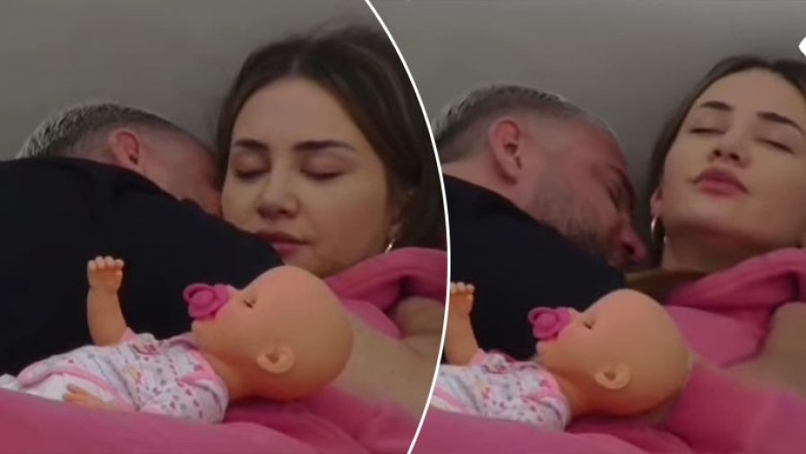 Kiara në gjumë, Luizi e puth pa pushim dhe i thotë se do të bëjnë bashkë katër fëmijë