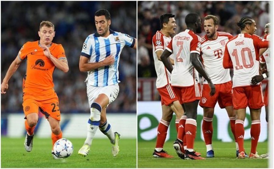 Sociedad ndal Interin, Bayern Munich fiton kundër Man.Utd, Arsenal “poker” ndaj PSV