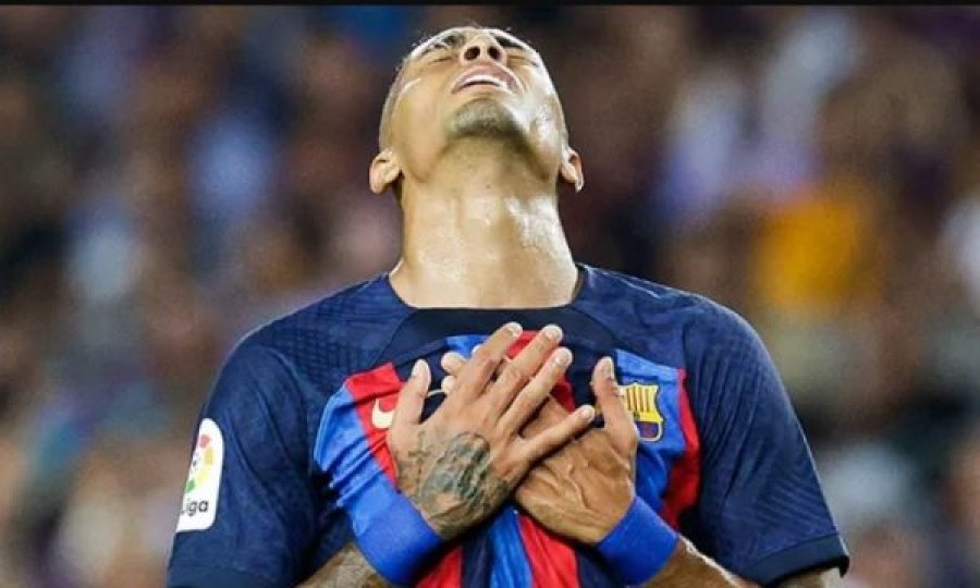 Dëmtimi muskulor, Raphinha do t’i mungojë një muaj Barcelonës