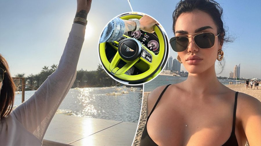 Morena Taraku e nis Vitin e Ri 2024 në Dubai, publikon fotografi duke u shëtitur me veturë luksoze “Bentley”