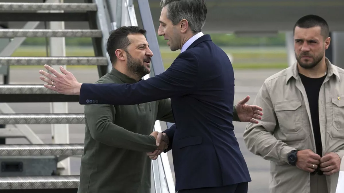 Zelensky takon kryeministrin irlandez
