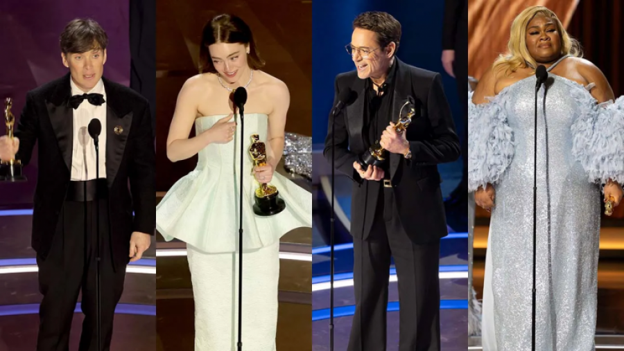Lista e plotë e fituesve në “Oscars 2024” – “Oppenhemier” me shtatë çmime, zhgënjen “Barbie”