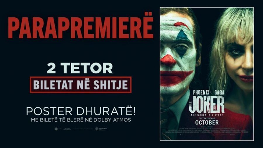 Vjeshta e bukur në “CineStar” fillon me Joaquin Phoenixin dhe Lady Gagan, me filmin “Joker: Folie à Deux”