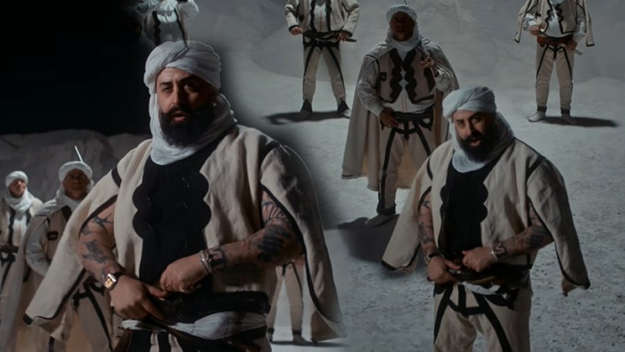 Getoar Selimi me veshje tradicionale në klipin e ri, shfaqet me tirqi e shall të bardhë në kokë