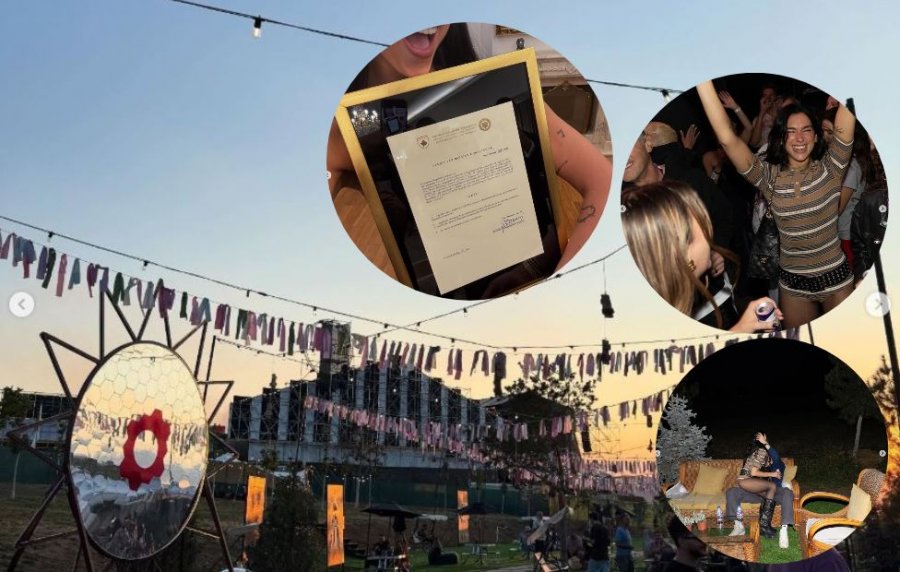 Dua Lipa feston marrjen e shtetësisë së Kosovës në Festivalin “Sunny Hill”, përkrah të fejuarit dhe familjarëve