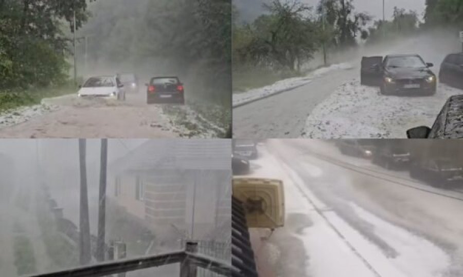 Stuhi me shi e breshër në Brezovicë, ndërpritet qarkullimi