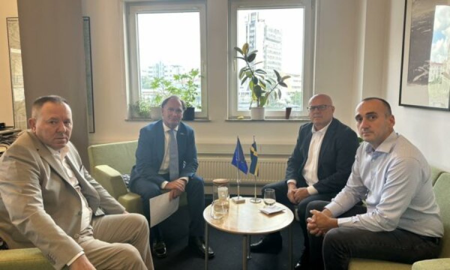 Gucati dhe nënkryetarët e OVL-UÇK-së priten në takim nga ambasadori suedez