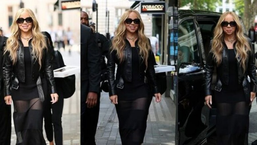 Mariah Carey duket mahnitëse gjatë një paraqitjeje në Londër