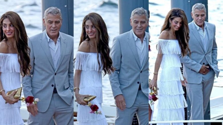 Amal dhe George Clooney mahnitën me paraqitjen e tyre në liqenin Como