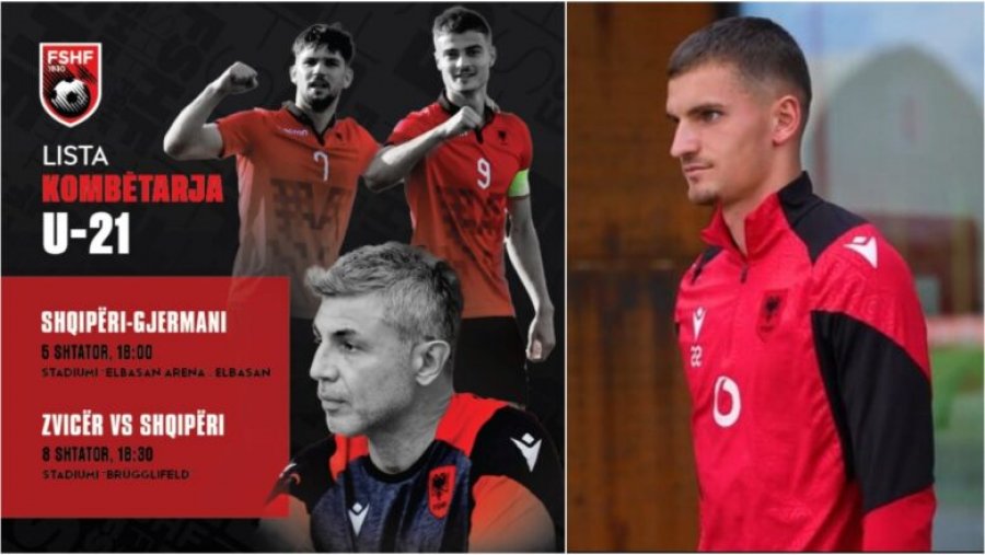 Alban Bushi publikon listën e Shqipërisë U-21 për ndeshjet ndaj Gjermanisë dhe Zvicrës – ftohet Etnik Brruti