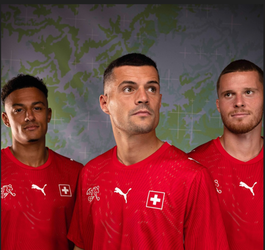 Me Xhakën si imazh kryesor, Zvicra prezanton fanellat e Botërorit 2026