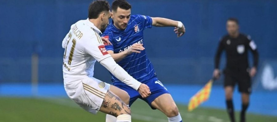I jashtëzakonshmi Arbër Hoxha, shënon gol të vonshëm për ta shpëtuar Dinamo Zagrebin nga humbja