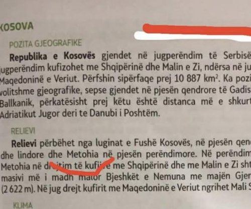 Skandali me librat shkollorë të gjeografisë në Maqedoninë e Veriut, Kosovën e quajnë “Metohi”
