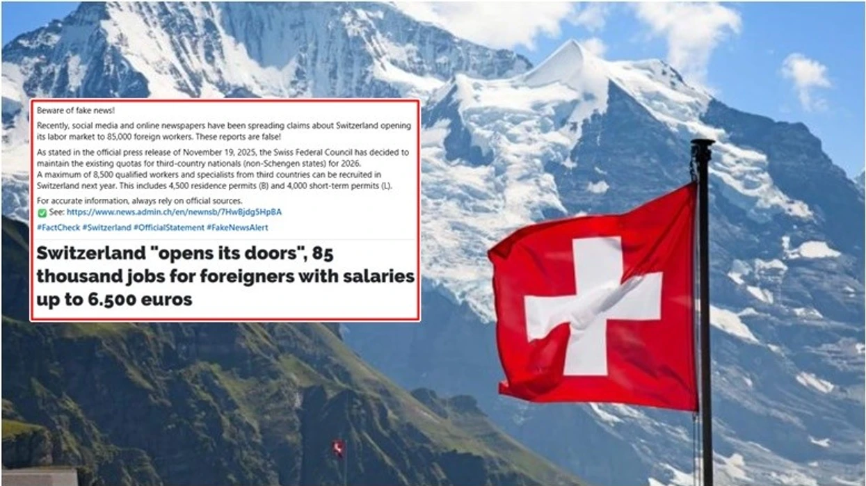 “Kujdes nga lajmet e rreme!”, Ambasada Zvicerane reagon ndaj lajmit se “Zvicra hap dyert për 85 mijë vende pune për të huajt”