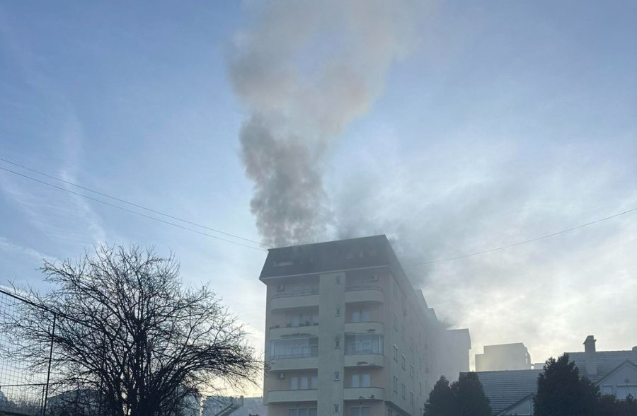 Një i lënduar nga zjarri në një banesë në lagjen  Bregu i Diellit 