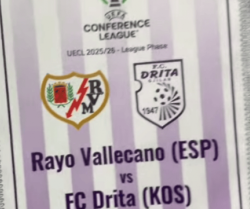 Formacionet zyrtare: Rayo Vallecano - Drita dhe AEK Larnaca - Shkëndija