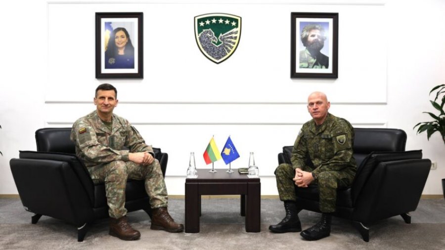 Komandanti i FSK-së pret në vizitë zyrtare Shefin e Mbrojtjes së Republikës së Lituanisë