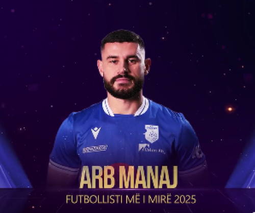 Arb Manaj, lojtari më i mirë i Superligës 