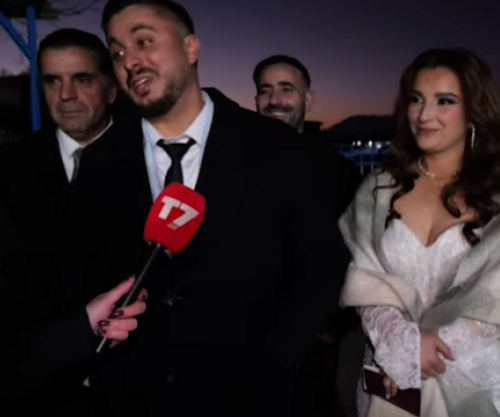 Çifti dhe dasmorët në Gjakovë nga dasma shkojnë në vendvotim [video]