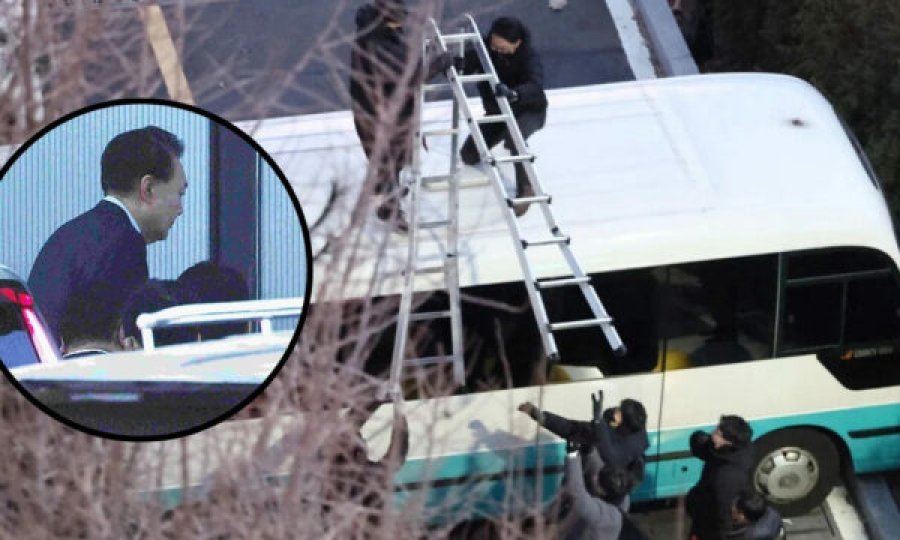 Në pranga presidenti i Koresë së Jugut, skena filmike të arrestimit