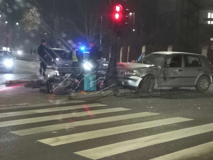 Katër persona u lënduan në aksidentin e djeshëm në Prishtinë