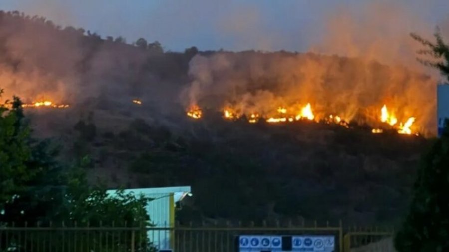 Bllokohet rruga Shkup – Han i Elezit si pasojë e zjarreve