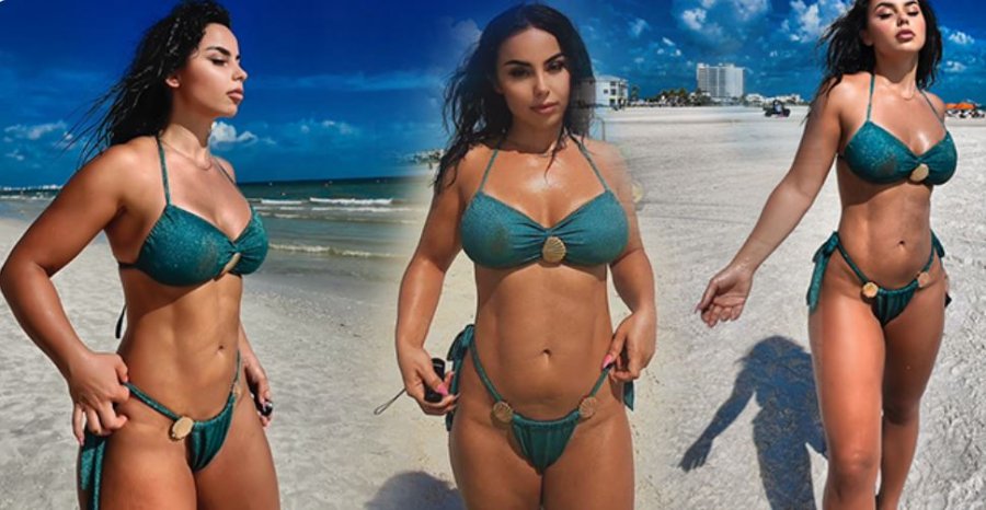 Linda Halimi mahnit me paraqitjen në bikini, publikon fotografi nga plazhi duke treguar linjat