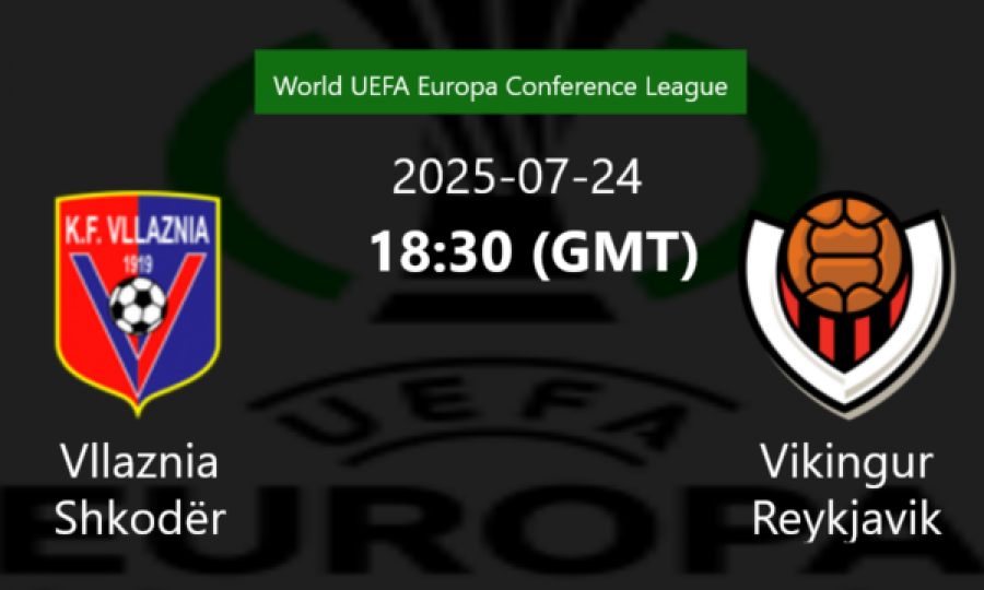 Formacionet zyrtare: Vllaznia - Vikingur