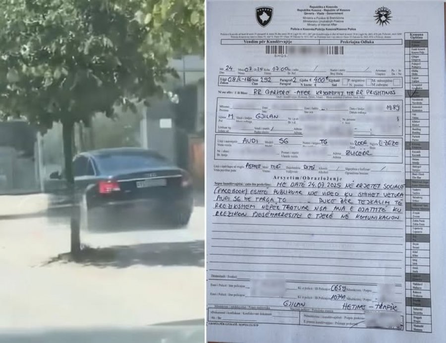 Mërgimtari me Audi tejkalon përmes trotuarit në Gjilan, mediat në Zvicër e bëjnë lajm