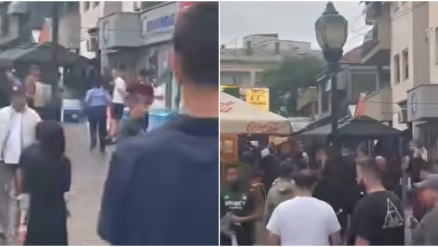 Përleshje midis tifozëve të Dritës dhe Kopenhagës në qendër të Prishtinës para ndeshjes së Ligës së Kampionëve