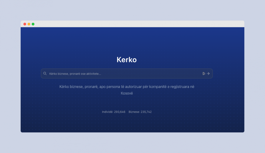 Platforma e Kërkimit në Kosovë - Kerko.com