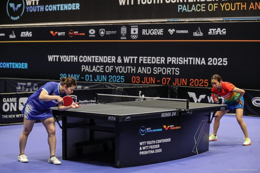 Me finale të madhe përmbyllet gara e madhe pingpongut WTT Feeder Prishtina 2025