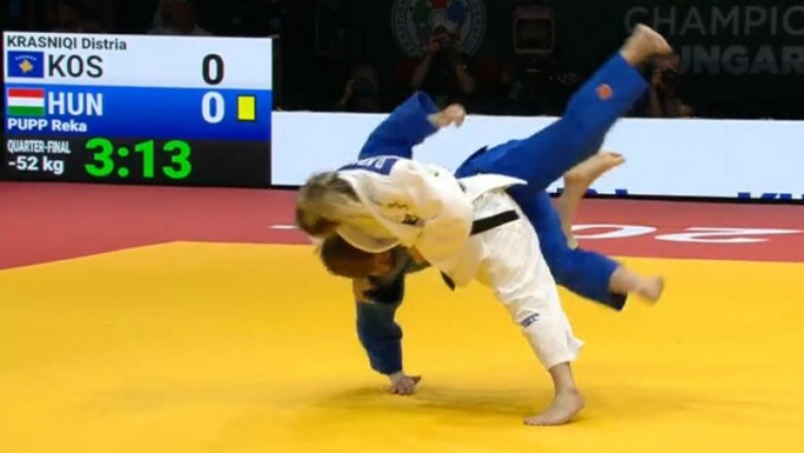 Distria Krasniqi e pandalshme, kalon në gjysmëfinale të Kampionatit Botëror