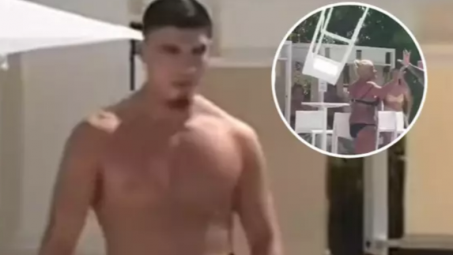 Del reagimi i parë i sulmuesit anglez pasi që goditi një grua me karrige gjatë një përleshje në Ibiza