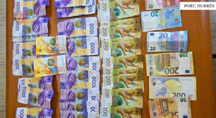 Dy shtetas të Kosovës kapen në Durrës me rreth 23 mijë franga të padeklaruara