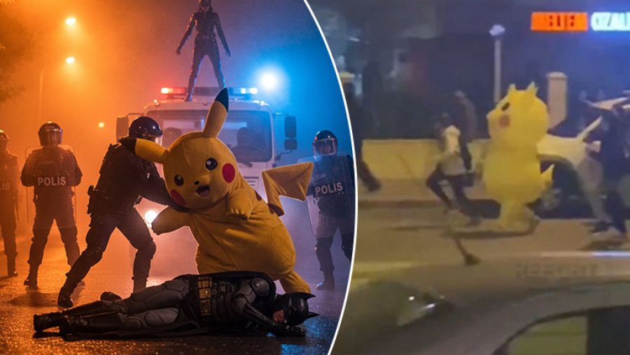 “Pikachu” bëhet viral nga protestat në Turqi: Rritet shikueshmëria e filmave të tij