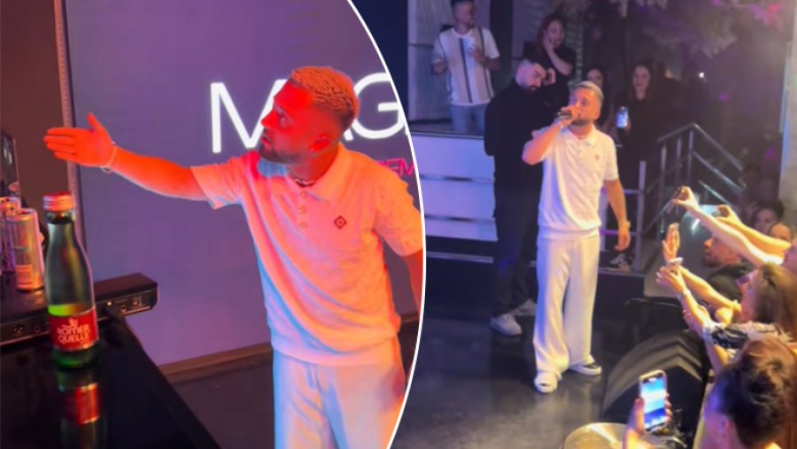 Tension në koncertin e Gjestit, reperi filmohet duke diskutuar i nervozuar me DJ-in e tij në skenë