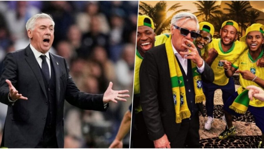 Ancelotti u bëri një kërkesë të pazakontë brazilianëve dhe ata ia plotësuan menjëherë