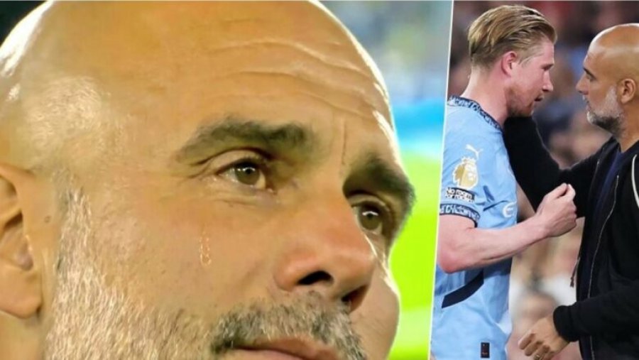 Guardiola u përlot gjatë fjalimit lamtumirës të De Bruynes