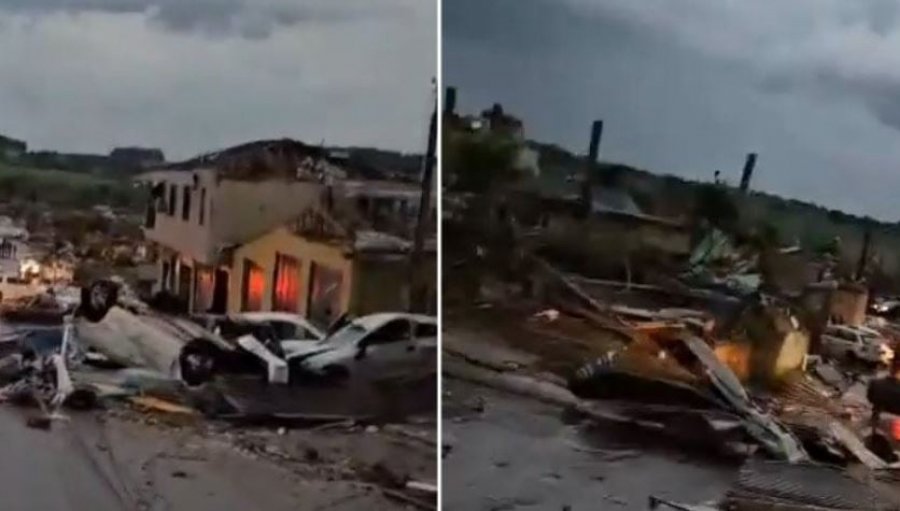 Pesë të vdekur dhe 130 të plagosur nga tornadoja që goditi Brazilin