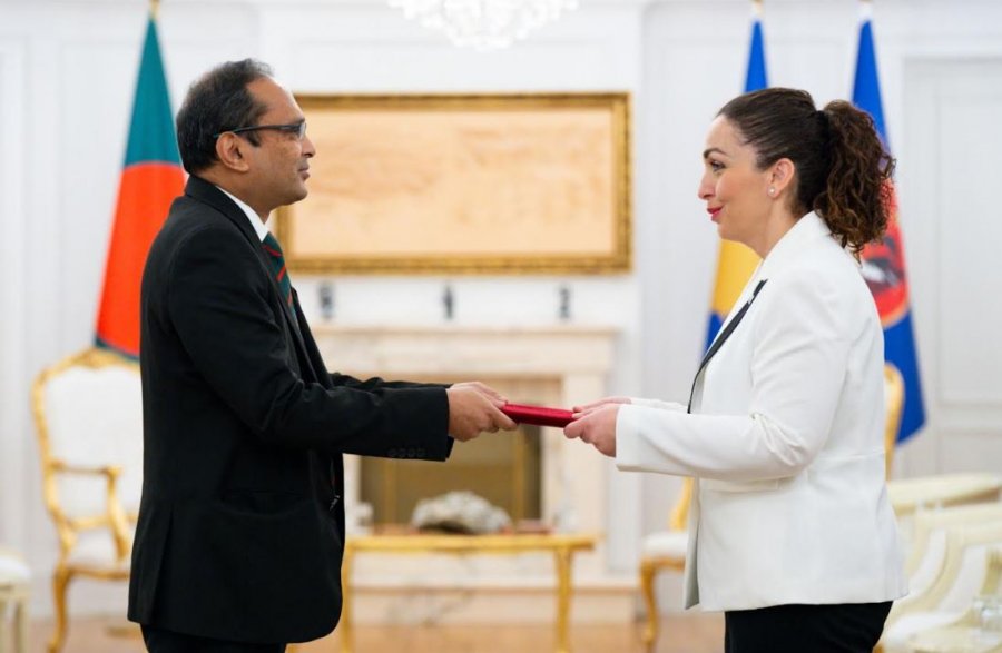 Osmani pranoi letrat kredenciale nga ambasadori i ri i Bangladeshit