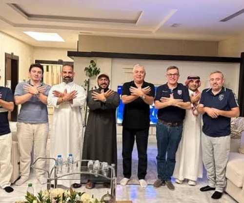 Remzi Ejupi dhe Ambasadori i Kosovës në Arabinë Saudite, Lulzim Mjeku festojnë triumfin historik të “Dardanëve” ndaj Sllovenisë