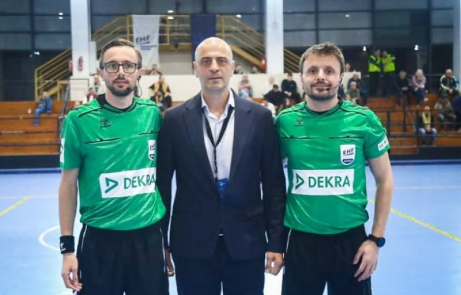 Dy gjyqtarët kosovarë Bujupi ndajnë drejtësinë në hendbollin evropian