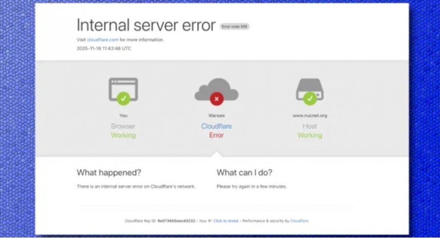 Ndërprerje Globale e Internetit  Faqe interneti jashtë funksionit për shkak të problemeve teknike në Cloudflare