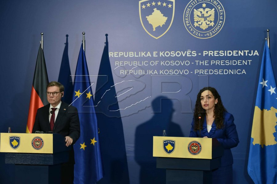 Osmani kërkon mbështetjen e Gjermanisë për heqjen e masave dhe anëtarësim në KE, BE e NATO