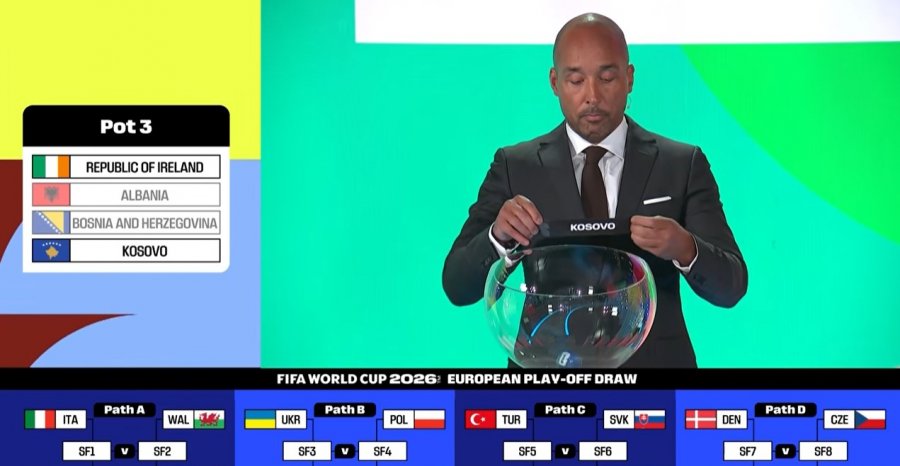 Kosova do të përballet me Sllovakinë në gjysmëfinalen e play off it për Botëror