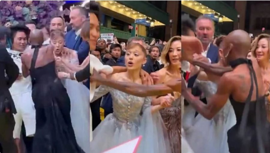 Burri që kapi për krahu  Ariana Granden në premierën e filmit është dëbuar nga Singapori