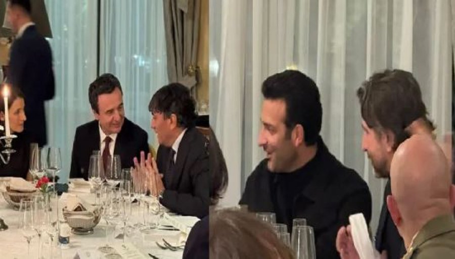 Kurti e Rama shijojnë darkën gala të kuzhinës italiane