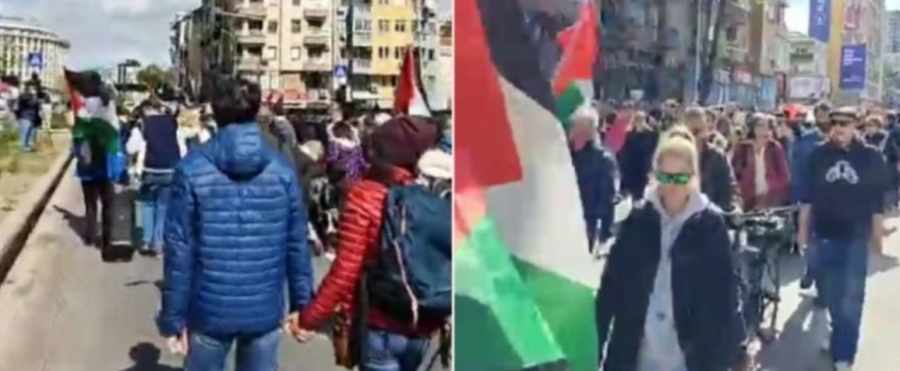 Në Shkup u mbajt marsh protestues për solidarizimin me popullin palestinez