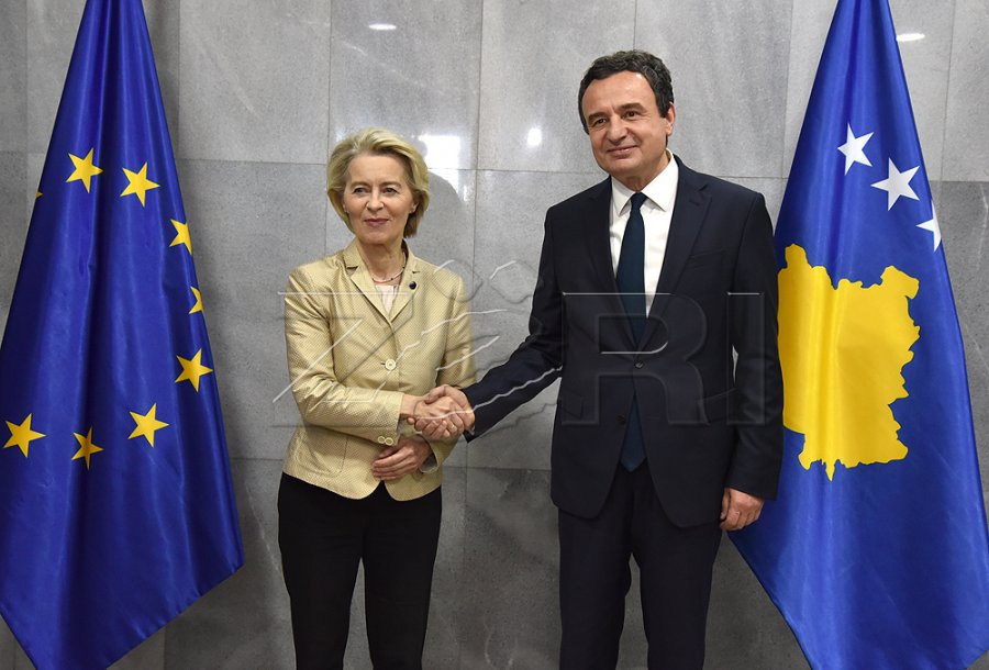 Von der Leyen: E rëndësishme që Kosova të vazhdojë deeskalimin e tensioneve